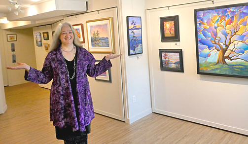 Eileen in her gallery